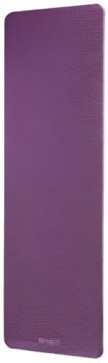 Gaiam Essentials Thick 2/5" (10mm) and Thin 1/4" (6mm) Yoga & Pilates, Fitness & Exercise Mat with Easy-Cinch Carrier Strap