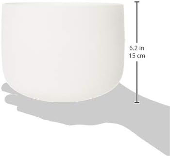 TOPFUND 8 inch F Note Crystal Singing Bowl Heart Chakra Meditation Sound Healing