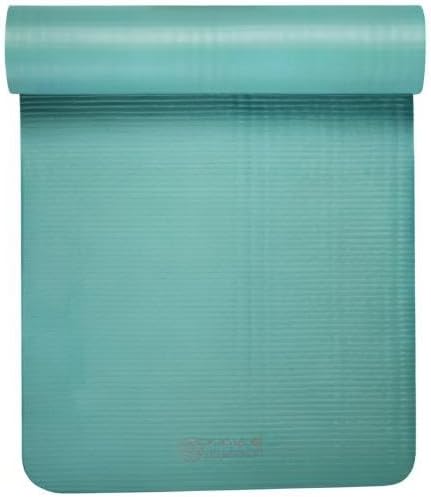 Gaiam Essentials Thick 2/5" (10mm) and Thin 1/4" (6mm) Yoga & Pilates, Fitness & Exercise Mat with Easy-Cinch Carrier Strap - Bloomnest