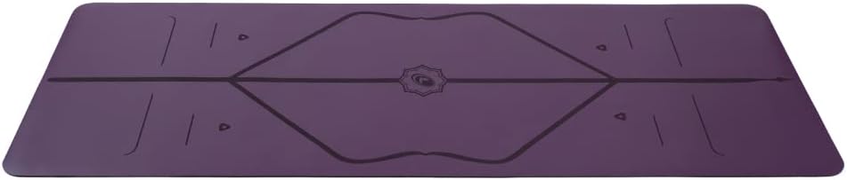 Liforme Original Yoga Mat – Free Yoga Bag Included - Patented Alignment System, Warrior-like Grip, Non-slip, Eco-friendly, sweat-resistant, long, wide, 4.2mm thick mat for comfort