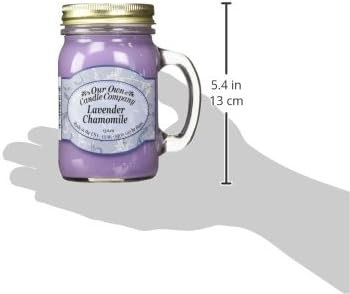Our Own Candle Company Lavender Chamomile Scented Mason Jar Candle, 100 Hour Burn Time, Made in The USA - 13 Ounces - Bloomnest