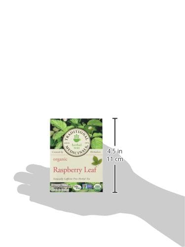 Traditional Medicinals Organic Raspberry Leaf Herbal Tea, Eases Menstrual Cramps & Supports Healthy Pregnancy, (Pack of 2) - 16 Tea Bags - Bloomnest
