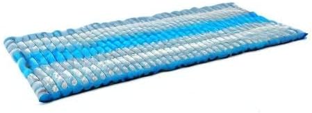 Leewadee - Foldable Floor Mattress - Japanese Roll Up Futon -Trifold Tatami Mat- Guest Floor Bed - Camping Mattress - Thai Massage Mat, Kapok Filled, 75 x 39 inches, Light Blue - Bloomnest