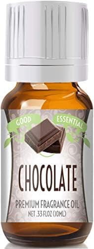 Good Essential – Professional Chocolate Fragrance Oil 10ml for Halloween, Christmas, Diffuser, Candles, Soaps, Lotions, Perfume 0.33 fl oz GoodEssential