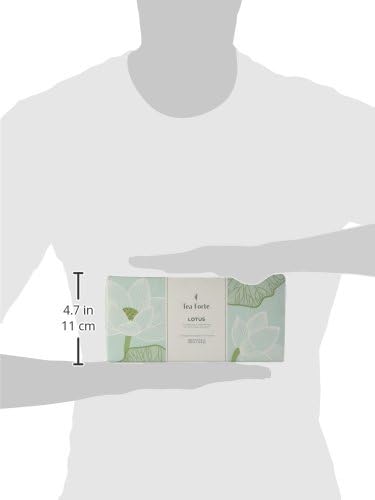 Tea Forte Lotus Presentation Box Tea Gift Set Sampler, 20 Assorted Variety Handcrafted Pyramid Infuser Bags, Black, Green, Oolong, White, Herbal Blends - Bloomnest
