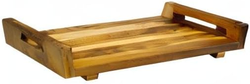 EcoDecors, 29 inch, with LiftAid Handles, Bath Tray for Tub, Bath Tub Tray Wood, Bathtub Table, Caddy for Bathtub in Natural Teak - Bloomnest