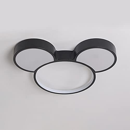 Modern LED Ceiling Light Acrylic Cartoon Mickey Mouse Flush Mount Light Stepless Dimming Fixtures for Kids, Girls, Children's, Boys Rooms and Bedroom - Bloomnest