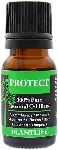 Plantlife Protect Aromatherapy Essential Oil Blend - Straight from The Plant 100% Pure Therapeutic Grade - No Additives or Fillers - Made in California 10 ml - Bloomnest