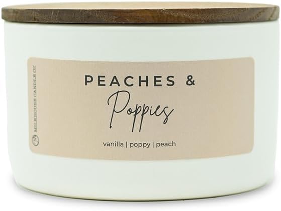 Milkhouse Candle Company, Statement Collection: Peaches & Poppies