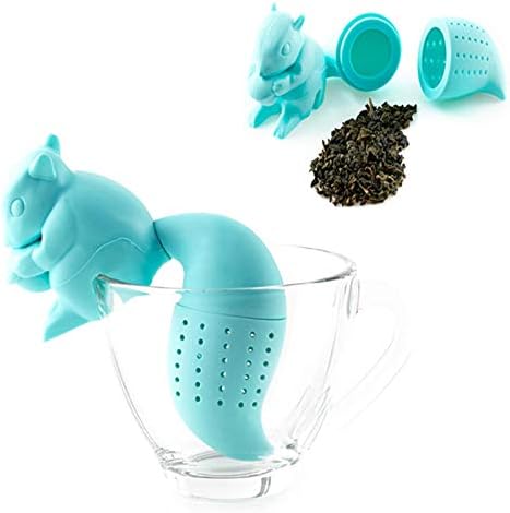 Cute Animal Silicone Tea Filters Tea Infuser Unicorn Shark Squirrel Cat Owl Elephant Tea Strainer Steeper-Ideal Gift for Tea Lovers (6PCS1) - Bloomnest