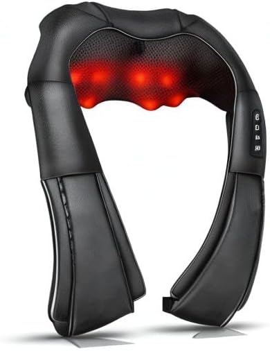 Neck Massager with Heat, Shiatsu Massager for Neck, Back, Shoulder, Foot and Leg, Deep Tissue 3D Kneading Massage for Relax Muscles at Home and Offie,Back Massagers for Women and Men - Bloomnest