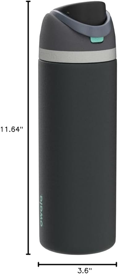 Owala FreeSip Insulated Stainless Steel Water Bottle with Straw for Sports, Travel, and School BPA-Free Sports Water Bottle, 40 oz, Foggy Tide Owala