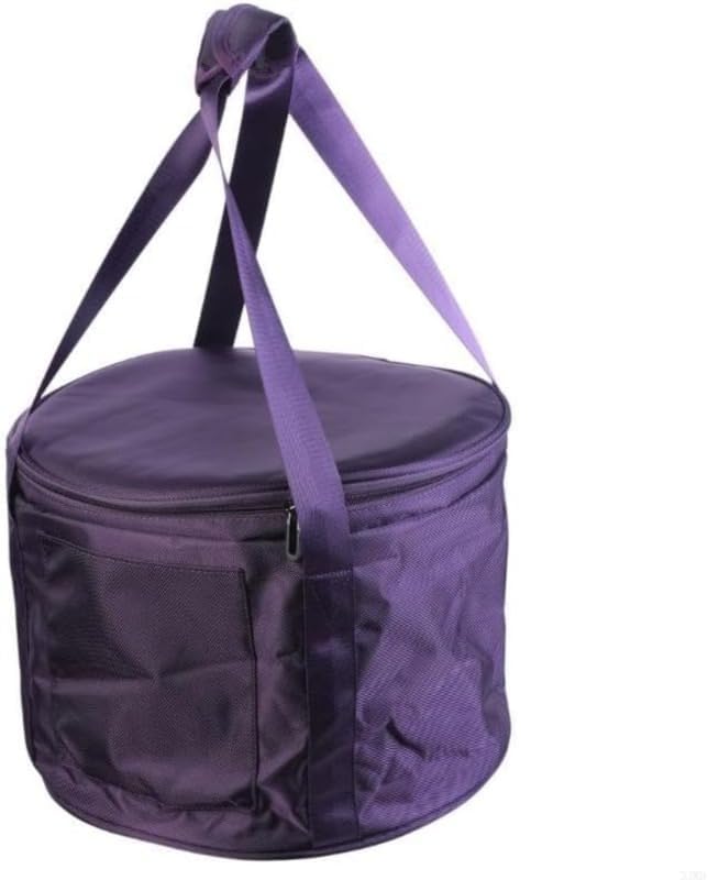 Carrying Case for Crystal Singing Bowl, Padded Storage Bag with Durable Protection, 12 Inch Style Fits 10 Inch Bowl, Adjustable Shoulder Strap and Handle for Meditation (8 inches) - Bloomnest