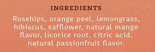 Stash Tea Mango Passionfruit Herbal Tea - Naturally Caffeine Free, Non-GMO Project Verified Premium Tea with No Artificial Ingredients, 20 Count (Pack of 6) - 120 Bags Total - Bloomnest