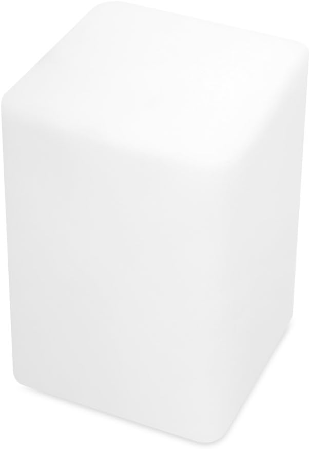 Mr.Go 6-inch Dimmable LED Night Light Mood Lamp for Kids and Adults - 16 RGB Colors - 8 Level Dimming - 4 Lighting Effects - Rechargeable - Remote Control - Decorative - Fun and Safe - White Cube - Bloomnest