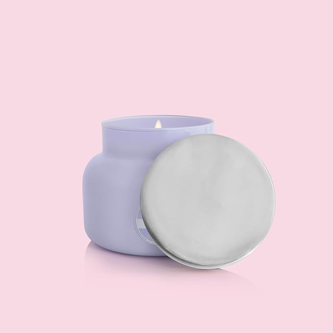 Capri Blue Volcano Scented Candles - Luxury Glass Jar Candles for Home Scented with Tropical Fruit & Sugared Citrus - Soy Wax Blend - Lavender Colored Jar (19 oz) - Bloomnest