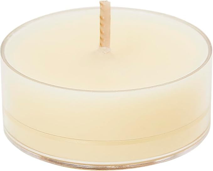 PartyLite Set of 12 Tea Lights Candles, Lemongrass & Thyme Scent, Aromatherapy Scented Candles Gift Set, Up to 4 to 6 Hours Burn Time - Bloomnest