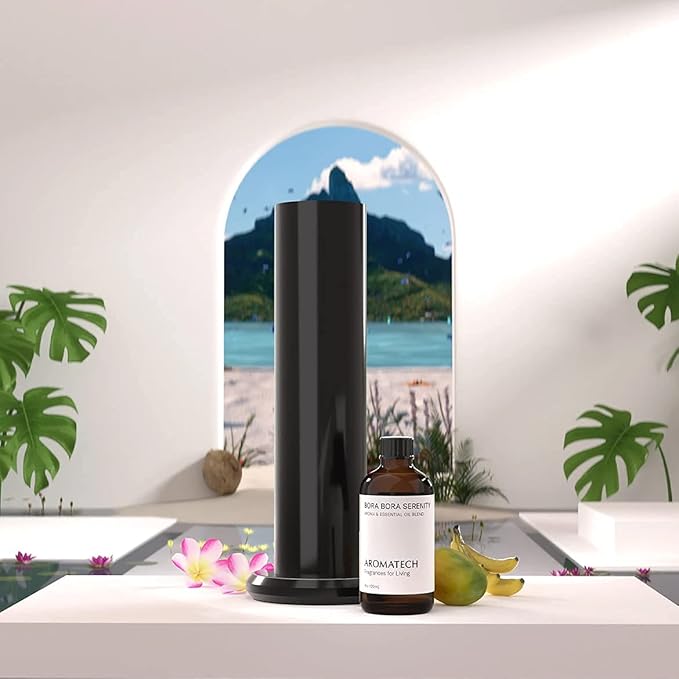 AromaTech Bora Bora Serenity Aroma Essential Oil Blend: Luxury Hotel Inspired Aromatherapy with Tropical Fruit, Frangipani & Coconut for Ultrasonic Diffusers & Nebulizers - 16 fl oz, 500 mL - Bloomnest