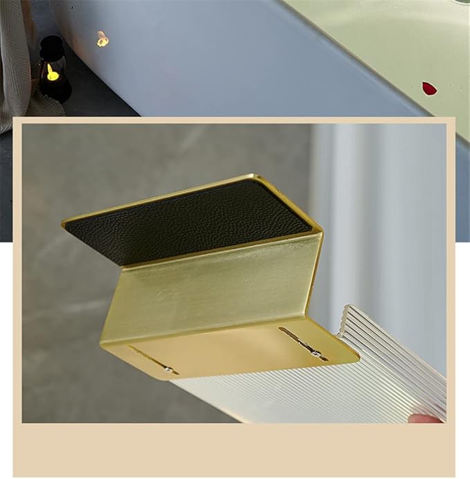 WANLIAN 33 Inch Luxury Bathtub Caddy Tray - Shelf for Shower Storage, Organizer for Bathtub, Clear-B - Bloomnest