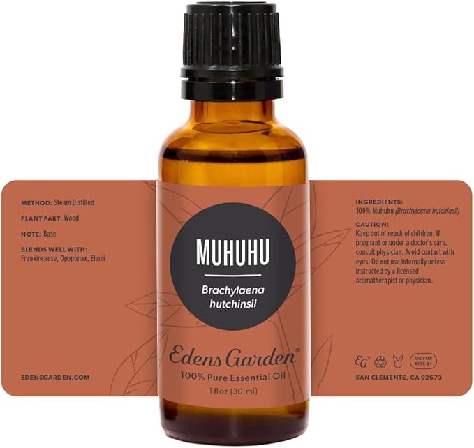 Edens Garden Muhuhu Essential Oil- 100% Pure Premium Grade, Undiluted, Natural, Therapeutic, Aromatherapy, The Best for Diffuser, Skin, Hair, Kid Safe 30 ml (1 fl oz) - Bloomnest