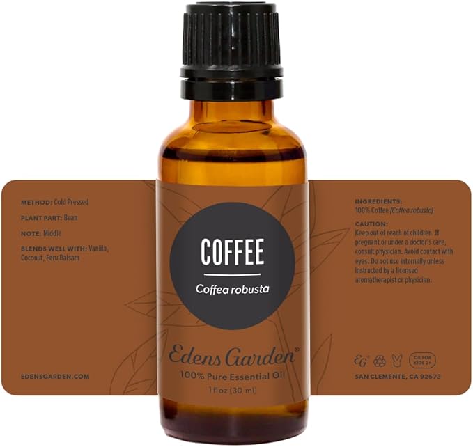 Edens Garden Coffee Essential Oil- 100% Pure Premium Grade, Undiluted, Natural, Therapeutic, Aromatherapy, The Best for Diffuser, Skin, Face, Hair 30 ml (1 fl oz) - Bloomnest