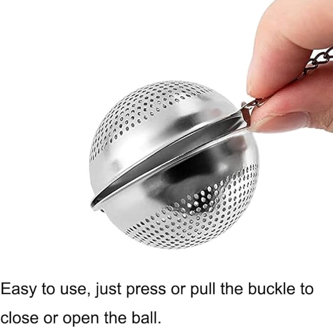 Food Grade 304 Stainless Steel Mesh Tea Ball 2.1 Inch Tea Infuser Strainer Filter Diffuser for Loose Tea - Bloomnest