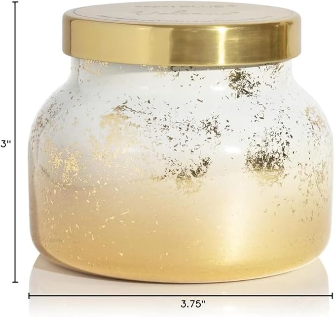 Capri Blue Glimmer Jar Candles - Luxury Holiday Scented Candles for Home - Long Lasting Soy Wax Blend - Scented Holiday & Home Decor - Volcano Signature Petite Jar (8 oz) - Bloomnest