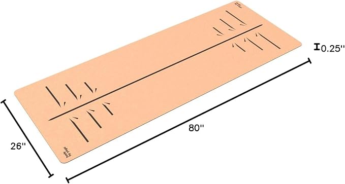 Luxury Cork Yoga Mat - Non Slip, Extra Thick Grip. Thicker, Longer, and Wider for More Comfort and Support. Tough Enough For Hot Yoga. Natural, Non Toxic, and Eco Friendly. Optional Alignment Lines.