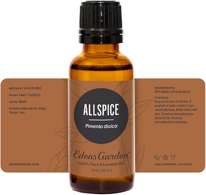 Edens Garden Allspice Essential Oil, 100% Pure Therapeutic Grade (Undiluted Natural/Homeopathic Aromatherapy Scented Essential Oil Singles) EdensGarden
