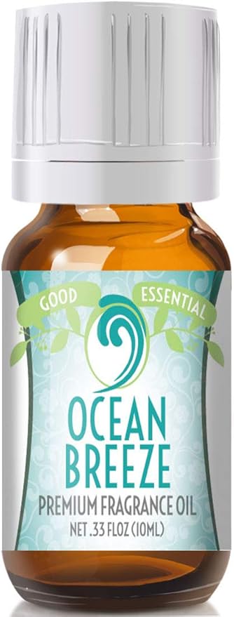 Good Essential Professional Ocean Breeze Scented Oil 10ml 0.33 fl oz for Diffuser, Candles, Soaps, Lotions, Perfume - Ocean Scented Aromatherapy Oil GoodEssential