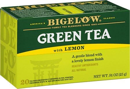 BIGELOW TEA GREEN TEA W/LEM - 3CT. BOX/28 - Bloomnest
