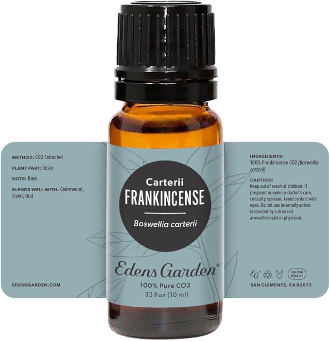 Edens Garden Frankincense CO2 Essential Oil- 100% Pure Premium Grade, Undiluted, Natural, Therapeutic, Aromatherapy, The Best for Diffuser, Skin, Hair, Humidifiers 10 ml (.33 fl oz) - Bloomnest