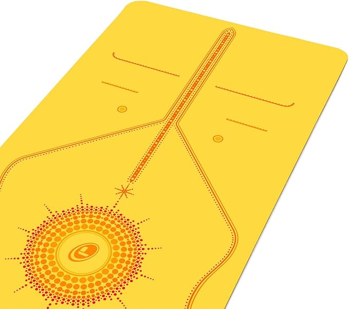 Liforme Printed Yoga Mat Collection - Free Yoga Bag Included - Patented Alignment System, Warrior-like Grip, Non-Slip, Eco-friendly, Sweat-resistant, Long, Wide and Thick for Comfort