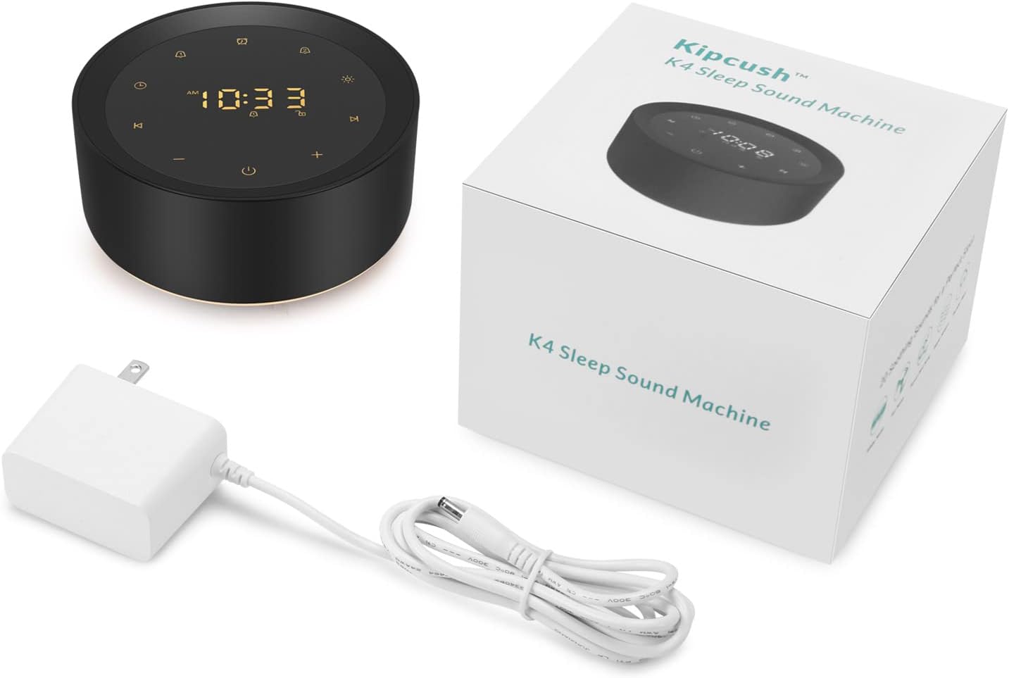 White Noise Sound Machine Alarm Clock 20 Relaxing Sounds, 7 Night Lights, Sleep Timer,Volume Control, Sound Machine for Kids Adults Sleeping