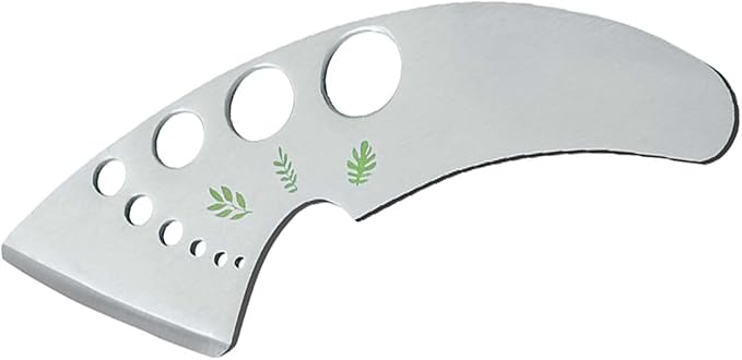 Professional 430 Stainless Steel Herb Leaf Stripper with Multi-Size Holes & Precision Blade - Kitchen Essentials for Parsley, Cilantro and Leafy Greens - Bloomnest