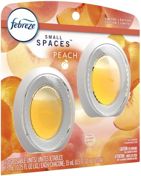 Febreze Small Spaces Air Freshener Peach, .25 fl oz, 2 Pk - Bloomnest