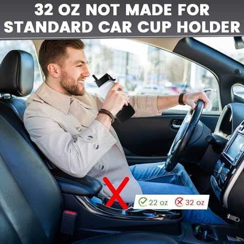Lexlion Tea Infuser Water Bottle 32 Oz – Triple Wall Insulated Stainless Steel, Loose Leaf & Fruit Strainer, 3 Leakproof Lids, BPA-Free Silicone Sleeve, Reusable Thermal Mug - Bloomnest