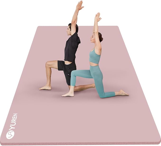 Large Yoga Mat 78"x 51" 20mm/15mm/10mm Thick Workout Mats for Home Gym, Extra Wide Workout for Women Men Gym Flooring Exercises - Bloomnest