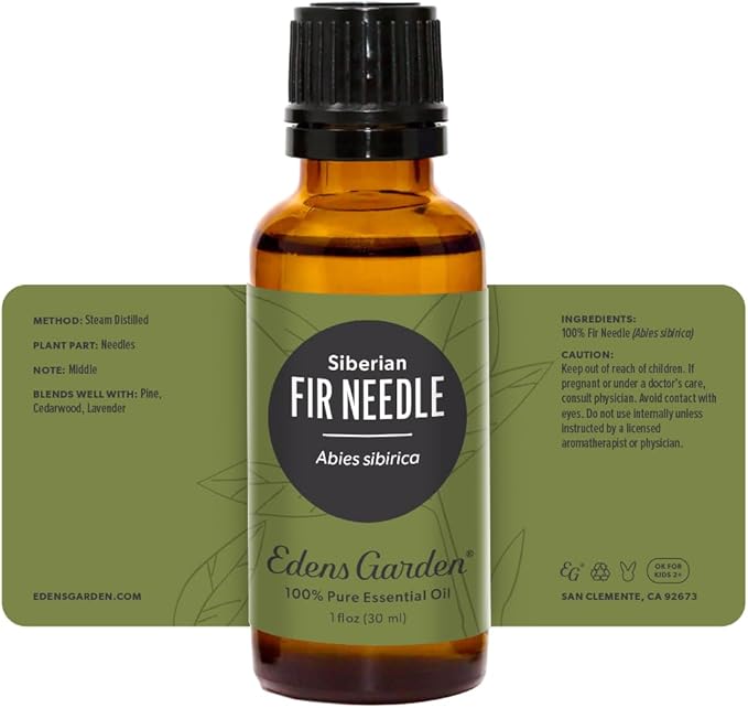 Edens Garden Fir Needle- Siberian Essential Oil, 100% Pure Therapeutic Grade (Undiluted Natural/Homeopathic Aromatherapy Scented Essential Oil Singles) 30 ml - Bloomnest