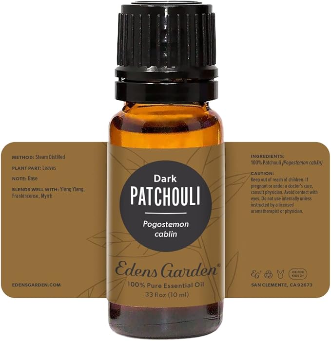 Edens Garden Patchouli- Dark Essential Oil, 100% Pure Therapeutic Grade (Undiluted Natural/Homeopathic Aromatherapy Scented Essential Oil Singles) 10 ml - Bloomnest