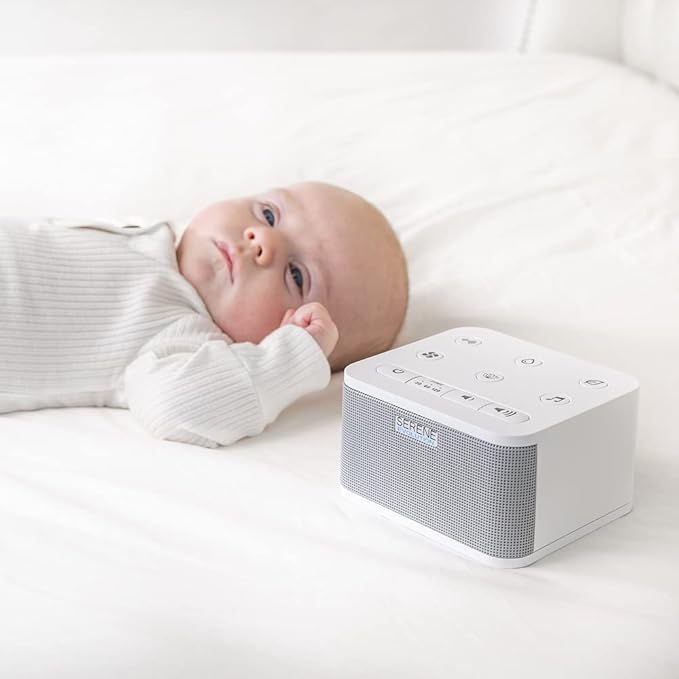 Serene Evolution 30 Sound White Noise Machine - Sleep Machine for Adults, Baby With Rain, Ocean, Pink Noise - Brown - Bloomnest