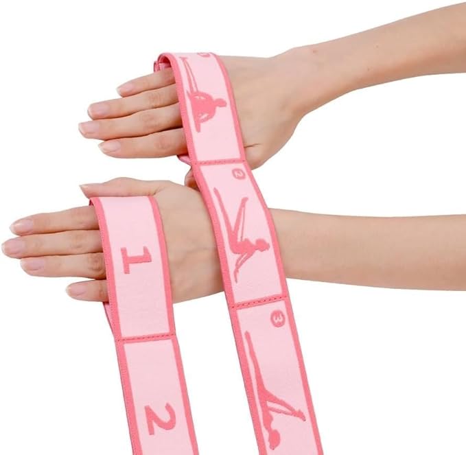 Multi-Loop Stretch Band - Yoga, Pilates, Ballet, and Physical Therapy Stretching Strap for Flexibility, Leg Stretching, and Exercise - Durable Stretching Equipment for Dance and Fitness - Bloomnest