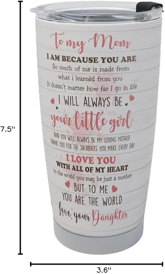 Macorner Mothers Day, Birthday Gifts for Mom Nana From Daughter - Gifts For Grandma - Stainless Steel Tumbler 20oz - Bloomnest