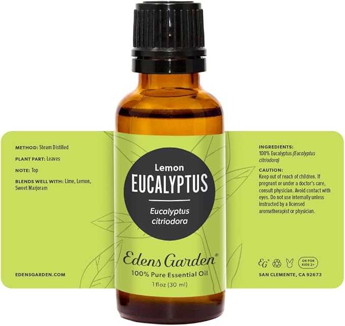 Lemon Eucalyptus 100% Pure Therapeutic Grade Essential Oil - 30 ml - Bloomnest
