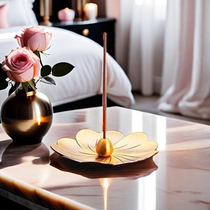 Incense Holder with Incense Stick Tray,Multi-Functional Incense Burner and Stick Holder Combo (1, Water Drop)