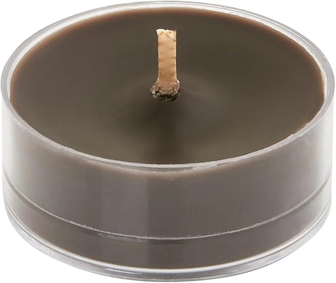 PartyLite Set of 12 Tea Lights Candles, Leather Musk Scent, Aromatherapy Scented Candles Gift Set, Up to 4 to 6 Hours Burn Time - Bloomnest