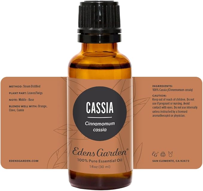 Edens Garden Cassia Essential Oil- 100% Pure Premium Grade, Undiluted, Natural, Therapeutic, Aromatherapy, The Best for Diffuser, Skin, Face, Kid Safe 30 ml (1 fl oz) - Bloomnest