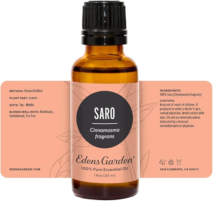 Edens Garden Saro Essential Oil- 100% Pure Premium Grade, Undiluted, Natural, Therapeutic, Aromatherapy, The Best for Diffuser, Candle, Hair, Humidifiers 30 ml (1 fl oz) EdensGarden