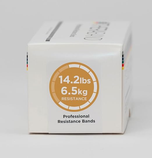 THERABAND Resistance Bands, 6 Yard Roll Professional Latex Elastic Band For Upper Body, Lower Body, & Core Exercise, Physical Therapy, Pilates, At-Home Workouts, & Rehab, Gold, Max, Level 8 - Bloomnest