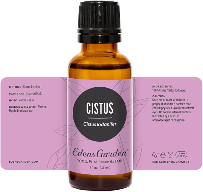 Edens Garden Cistus Essential Oil, 100% Pure Therapeutic Grade (Undiluted Natural/Homeopathic Aromatherapy Scented Essential Oil Singles) 30 ml EdensGarden